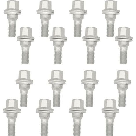 16pcs M12 x 1,25 Boulon Roue Pour Berlingo Picasso C3 C4 106 206 Zafira Jumper 307 308 406 407 3008 5008 Boulon Roue