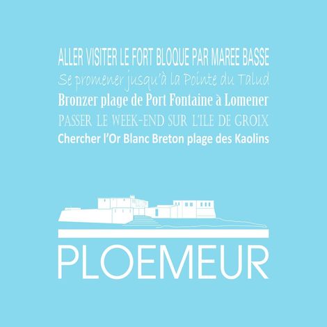 Tableau sur toile Ploemeur glacier 30x30 cm - Impression sur Toile Murale Décorative - Image imprimée en HD sur Toile - Toile sur Châssis en Bois FSC - Fabriqué en France (1/4)