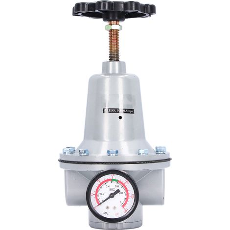 Réducteur de pression d'air pneumatique régulateur de source avec manomètre 0.05‑0.63MPa lot de 25 G1 (1/5)