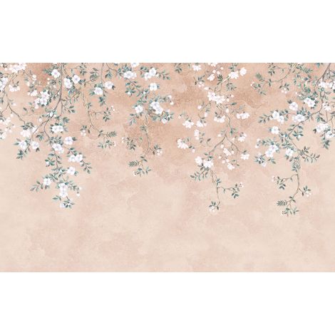 Papier peint panoramique romantique Hanami Suspendu (1/5)