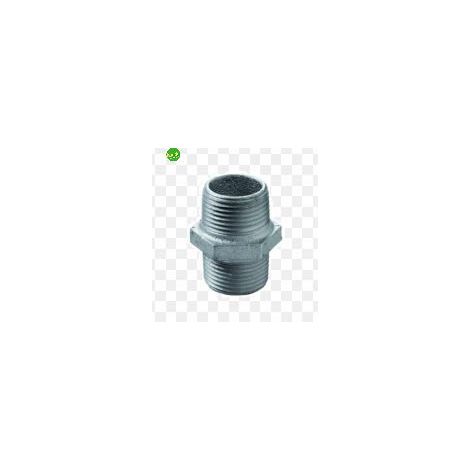 Niples in ghisa zincato gf maschio maschio 3/8
