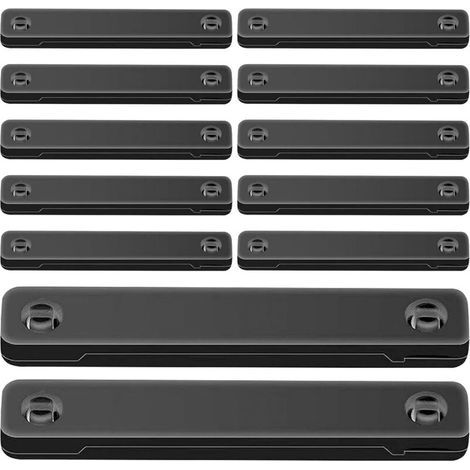 Magnetische Sichtblenden, 12er-Set selbstklebende Magnetclips – Zubehör für Türen, Möbel, Schränke, Eingangsbereich, Schlafzimmer, Wohnzimmer, Büro, Terrasse
