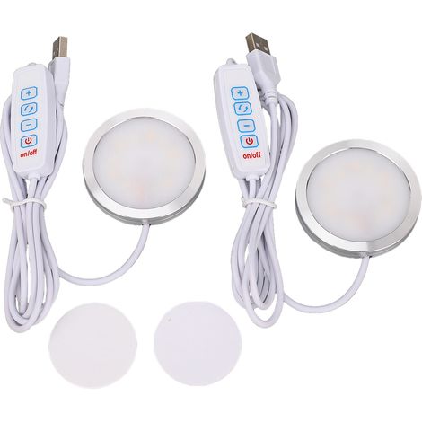 Kit de 2 lampes LED adaptées au laboratoire Bambu A1 A1mini P1S P1P, matériel d'imprimante 3D, ensemble d'éclairage créatif à monter soi-même, 3 couleurs, alimenté par USB 5V, 2 paquets (1/5)