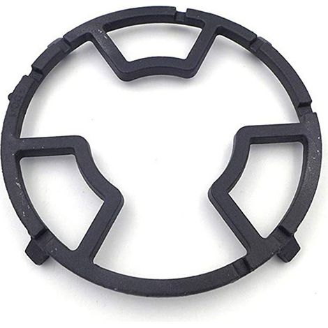 Dessous de plat universels antidérapants en fonte pour wok, support de casserole, grille de cuisson, support pour casserole à lait, compatible avec les plaques de cuisson à gaz. (1/4)