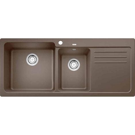 Evier Blanco Naya 8S Silgranit - CAFE - Egouttoir A droite