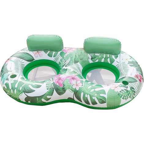 Hamac Gonflable pour Piscine,Hamac Gonflable pour Bronzage en Piscine - Confortable Flottant pour Piscine Jardin Fête Plage Voyage (1/5)
