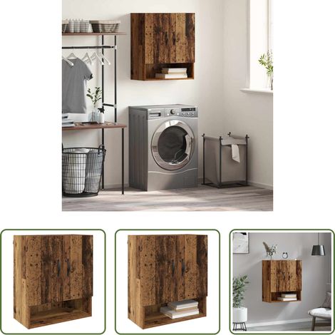 Holzschrank - Wandschrank Wandmontiert Altholz 60 x 31 x 70 cm Holzwerkstoff (1/5)