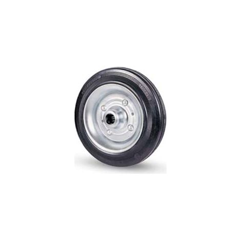 RUOTE INDUSTRIALI IN GOMMA 112  ø mm.80x25  foro ø mm.12 port. Kg.50    AVO