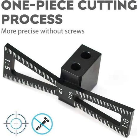 Guide Queue D'aronde - Usiné Cnc - 4 Proportions - Pour Bois Dur Et Tendre - Aluminium - 1 Pièce (1/4)