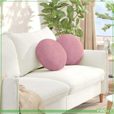 Coussins de siège - FAFEISY - 42014141 - Rose - Velours luxueux - 40 x 13 cm (lot de 2) (1/5)