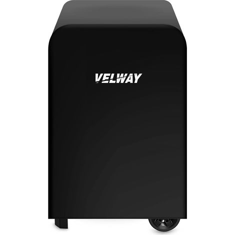 Velway Housse BBQ Protection 76x66x110cm - Imperméable Résistant Chaleur & UV - Noir