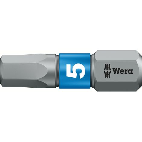 Embout WERA six pans creux Hex-Plus, BiTorsion 5,0x25mm (1/5)