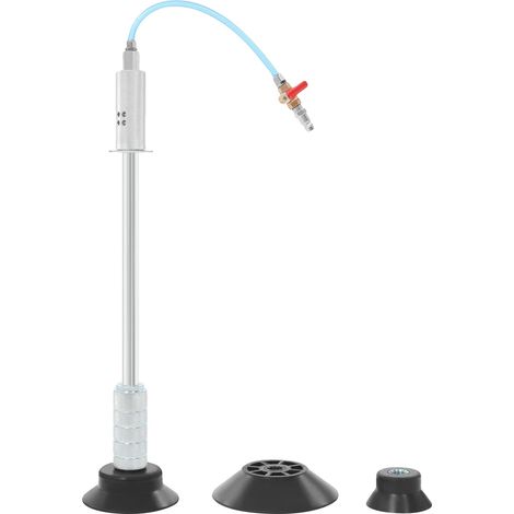 Extractor dental neumático, diseño ergonómico, ventosas multiusos, color negro. (1/5)