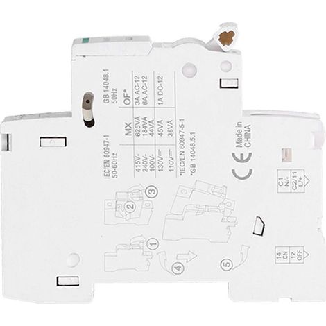 ShuntRelease Nylon DIN-Schienen-Leistungsschalter Zubehör MX+OF DC110-130V AC100-415V