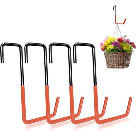ganchos grandes en forma de S, ganchos para garaje, colgadores para bicicletas (sin necesidad de taladrar), ganchos metálicos resistentes para colgar en vigas del techo, para colgar bicicletas, herram
