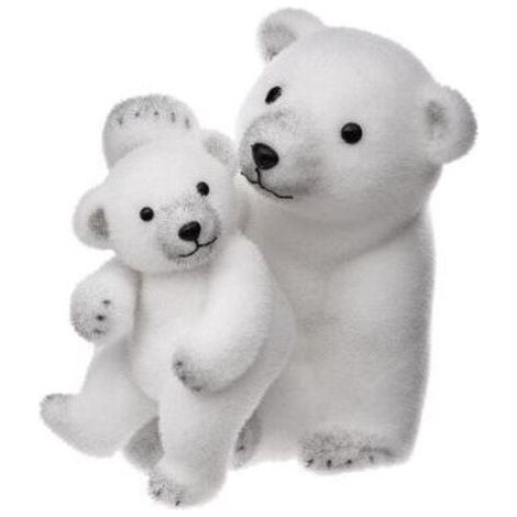 Déco de Noël Ours et Ourson H 30 cm - Feeric Christmas (1/5)