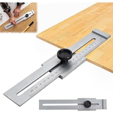Precision Tracing Gauge Stainless Steel Marking Gauge Woodworking Measuring Woodworking Calibration Tool Measuring Range 200mm
