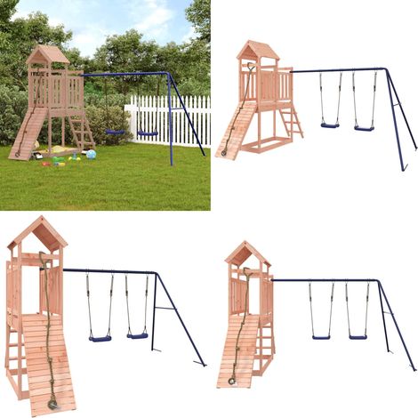 Spielturm Massivholz Douglasie - Holzspielplatz - Spielturm - Kletterturm - Douglasienholz - Gartenmöbel - Home & Living