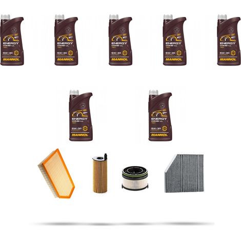 Kit tagliando 4 FILTRI e 7L OLIO compatibile con Mercedes Classe E (W213,S213,A213) E300 De 225kw Dal 2018 (1/5)