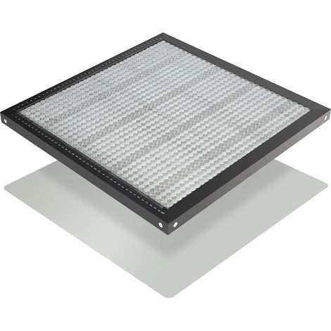 Randaco Table de travail en nid d'abeille Honeycomb Table nid d'abeille protection de bureau avec diverses machines à graver Noir 400 x 400 x 22 mm