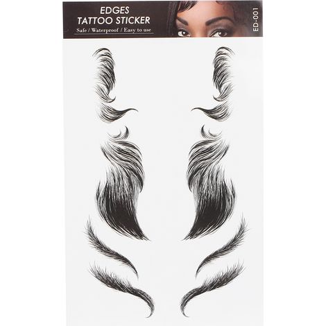 Franges féminines tatouage capillaire autocollant bordure waterproof ligne capillaire factice ED-01 (1/5)