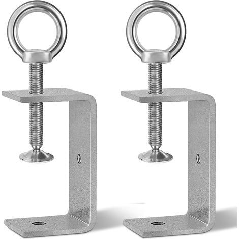 2 pièces Serre-Joints en C 75mm Acier Inoxydable Pince C Réglable pour Soudage Charpentier Montage Domestique, Plage de Serrage 35-68 mm (1/4)