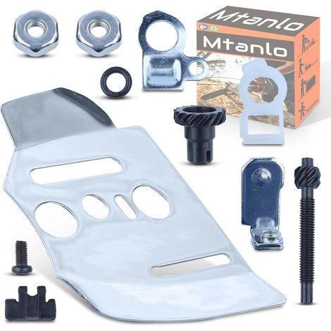 Kit de vis écrous tendeur de plaque de guide latéral intérieur de chaîne pour tronçonneuse Stihl 024 026 036 MS260 MS240 MS360 MS441 MS362 Pièces de rechange 1122 664 1000 (1/5)