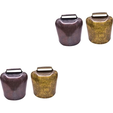 4pièces Grelots Pour Animaux De Ferme Cloches Anti-perte Pour Chevaux Et Moutons Accessoires De Pâturage Antique (1/5)