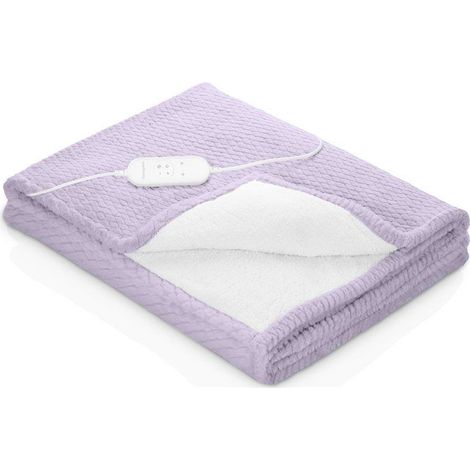 Couverture chauffante reversible - MEDISANA - HB 418 - 120 W - 9 réglages - 180 x 130 cm - Violet