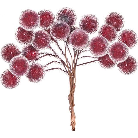 Bacche di bosco rosse glassate, 24 pezzi.