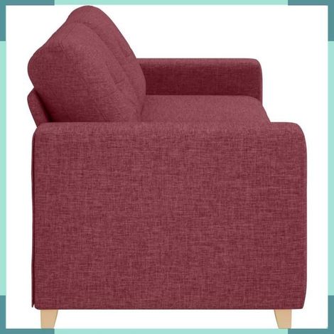 4105091 Canapé Bordeaux 221 x 80 x 80 cm tissu (1/5)
