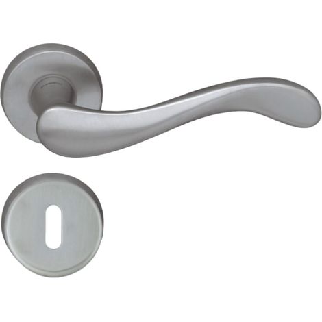 DOMINO Poignée de porte ANDE-R M4 BB Poignée avec rosace BB pour clé Nickel