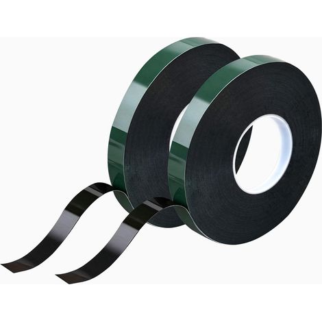 (1mmx20mmx10m)Ruban adhésif double face Extra Fort, 2 Rouleau Ruban de Mousse Double Face Puissant (1/4)
