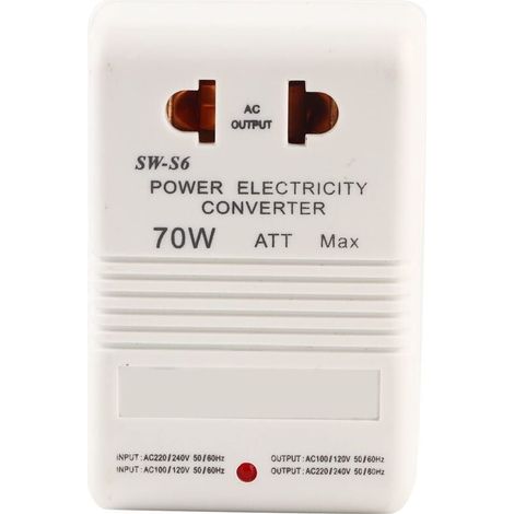 70W 110V / 120V to 220V / 240V Voltage Converter, Step-up/Inverter Adapter (CN Standard Plug) (1/4)