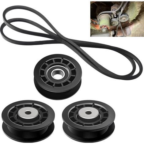 (2) 587973001 (1) 587969201 Poulies - Kit courroie et poulies 580364609 pour kit de réparation de courroie Husqvarna A-WD