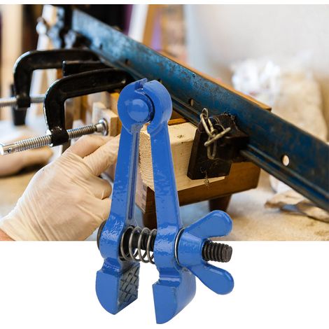 Mini étau à main en acier peint bleu multi-usages, petite pince, fournitures d'outillage (25 mm) (1/5)