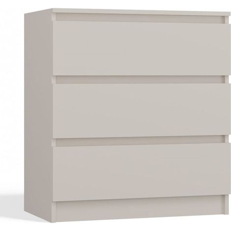 Selsey Malwa - Kommode mit drei Schubladen, greige, 70 cm (1/5)