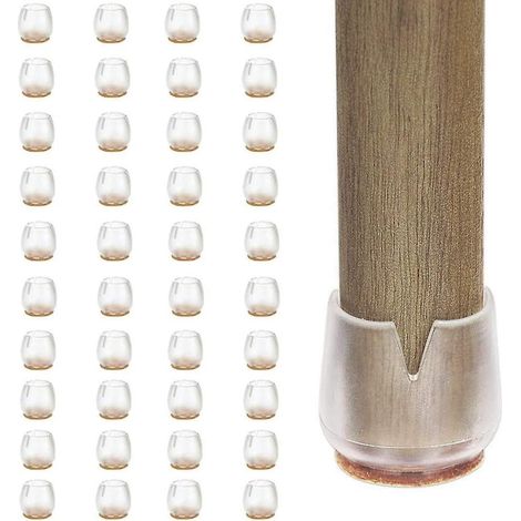 pied De Chaise40 Pcs -12-16mm Patin Silicone Pour Mobilier/chaises/meubles-embout De Chaise Anti-rayures-tampon Chaise Protection Parquet (1/4)