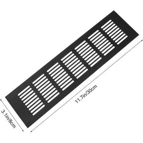 Grille de Ventilation Rectangulaire, Grille D'aération Rectangulaire, Grille D'aération, Grille Ventilation Rectangulaire, Grille d Aeration Rectangulaire pour une Ventilation Idéale 80 × 300mm 2PCS (1/4)