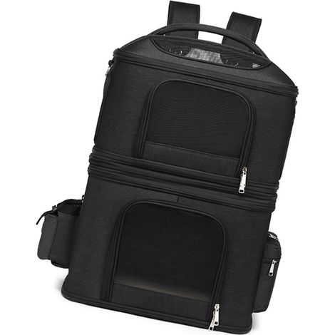 Sac à dos amovible pour chat, double respirant et pratique pour les voyages – Protection confortable des épaules. (1/5)