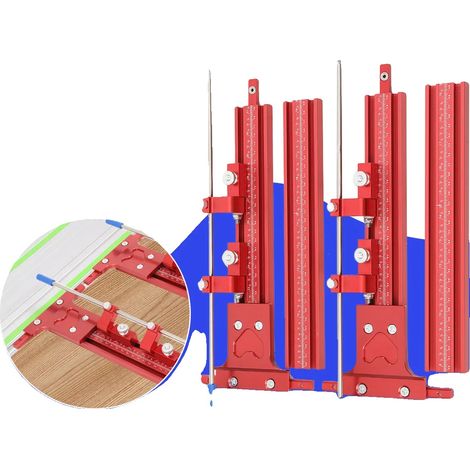 Parallelführungs-Schiene, Aluminiumlegierung, 1200 mm Länge, 4 Schienen, verstellbarer Endanschlag, mm- und Zoll-Versionen (1/5)
