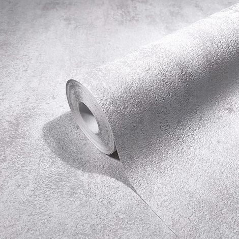 Marburg Grey Concrete Effect Wallpaper Plain concrete wallpaper for living room bedroom 50cm x 280cm (1/2)