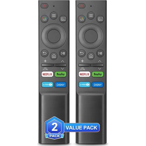 Telecomando universale di ricambio per Smart TV Samsung, compatibile con TV Samsung Curved, Frame, QLED, OLED, Crystal, Ultra HD [Confezione da 2] (1/5)