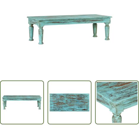 Bois recyclé - Table basse 110x50x34 cm Bois de récupération massif (1/5)