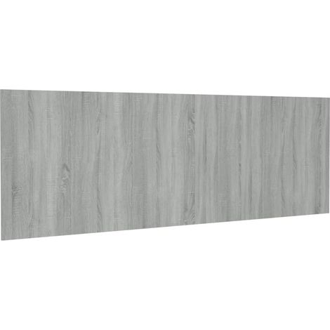 Testiera letto accessorio camera da letto pensile 240 x 1,5 x 80 cm MDF grigio TDL0202492