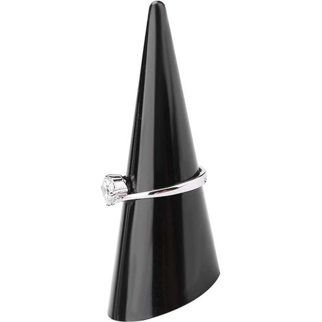 Single Finger Display Stand, 5 Pieces, Showcase Holder, Jewelry Ring Organizer, Finger Jewelry Display, Black Tower (BLACK) (1/5)