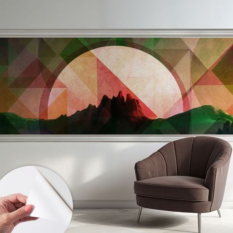 Carta da parati autoadesiva - impermeabile - murale da parete - decorazione murale - Colline pittoresche 250x104 cm (1/5)
