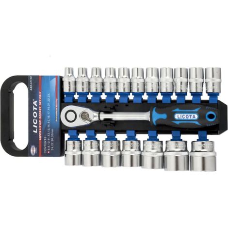 Coffret de Douilles 1/2 Pouce, 19 Pièces, Clé à Cliquet Industrielle (1/5)