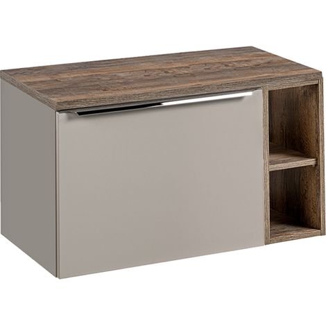 Mueble bajo lavabo 80cm 2 compartimientos Éros Topo (1/3)