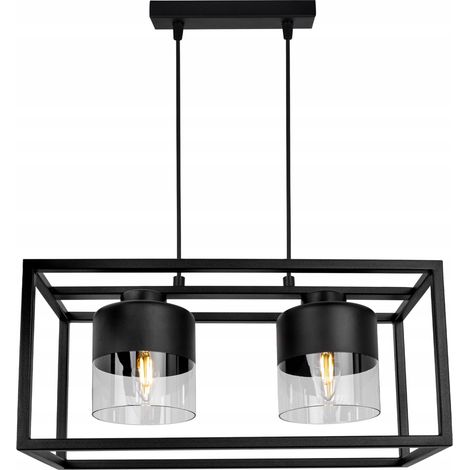 LAMPADA A SOSPENSIONE CON ELEGANTE PARALUME IN VETRO